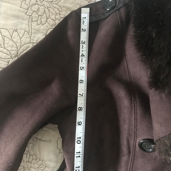 NWOT Ellen Tracy Coat Belted in Brown - Picture 5 of 8